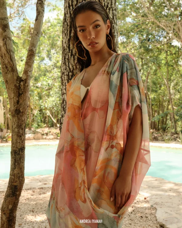 Shop Andrea Iyamah Adi Kaftan Cover Up-Zuli