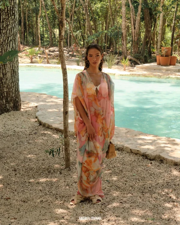 Shop Andrea Iyamah Adi Kaftan Cover Up-Zuli