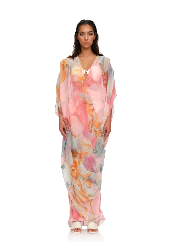 Shop Andrea Iyamah Adi Kaftan Cover Up-Zuli