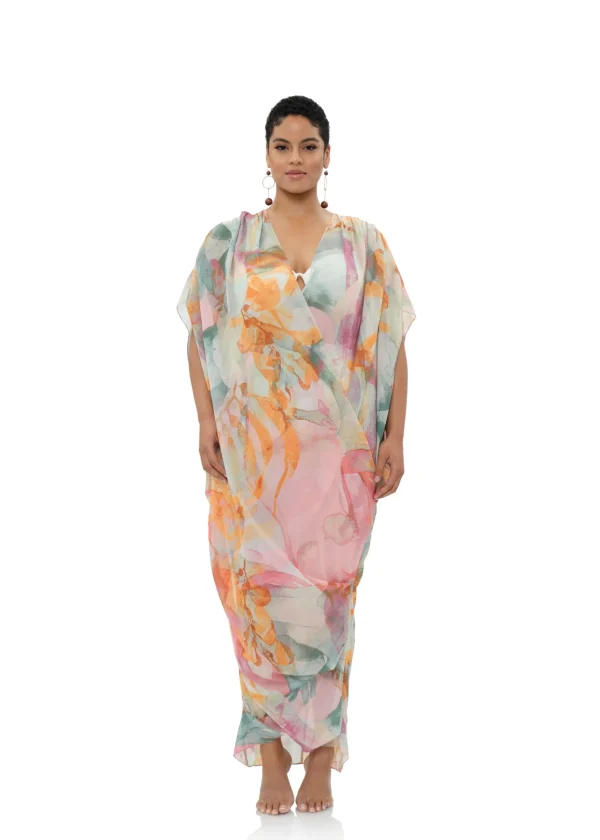 Shop Andrea Iyamah Adi Kaftan Cover Up-Zuli