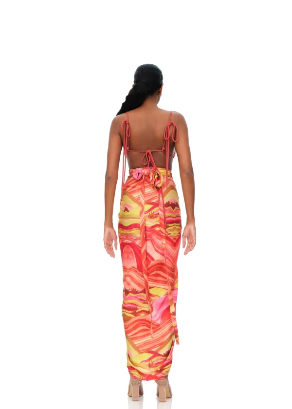 Flash Sale Andrea Iyamah Aiko Crop Top-Sunset