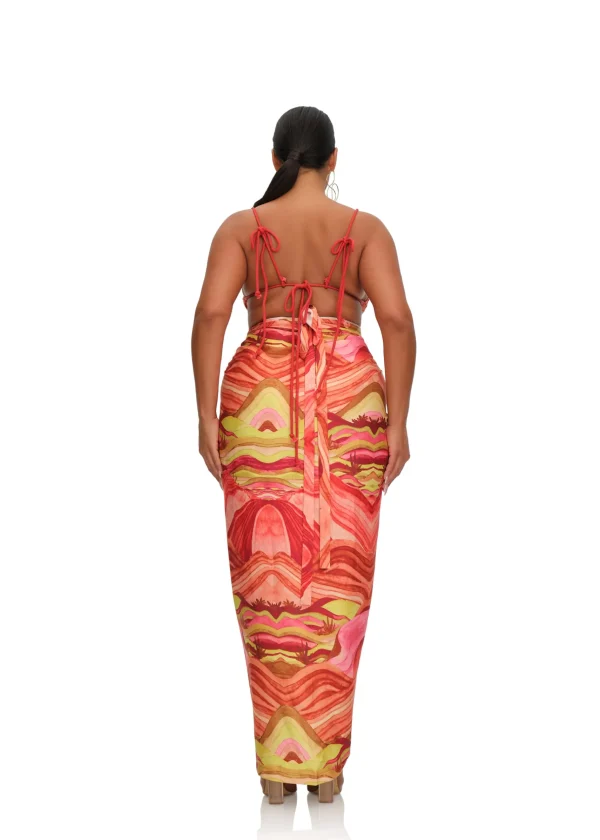 Flash Sale Andrea Iyamah Aiko Crop Top-Sunset