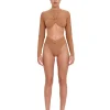 Cheap Andrea Iyamah Akacia Nude Long Sleeve Bikini