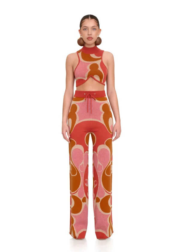 Outlet Andrea Iyamah Ally Caro Print Knit Pants
