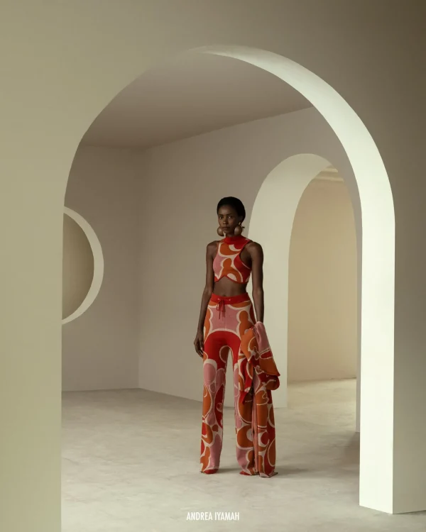 Outlet Andrea Iyamah Ally Caro Print Knit Pants