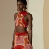 New Andrea Iyamah Ally Caro Print Knit Top