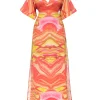 Best Andrea Iyamah Alyma Kaftan Dress-Sunset