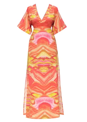 Best Andrea Iyamah Alyma Kaftan Dress-Sunset