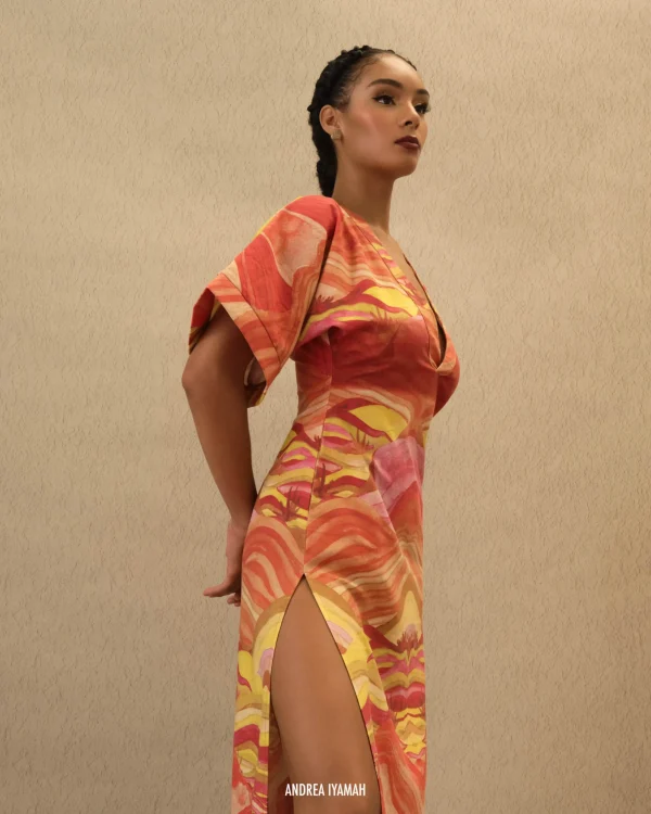 Best Andrea Iyamah Alyma Kaftan Dress-Sunset