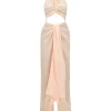 New Andrea Iyamah Aminata Champagne Jumpsuit
