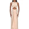 New Andrea Iyamah Aminata Champagne Jumpsuit