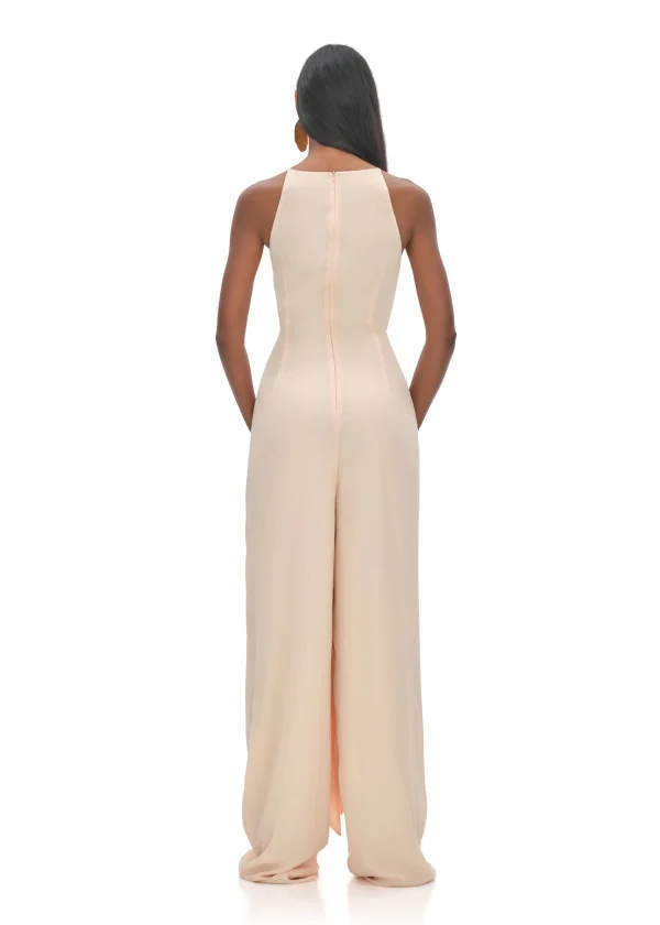 New Andrea Iyamah Aminata Champagne Jumpsuit
