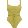 Discount Andrea Iyamah Antii One Piece Swimsuit-Wasabi
