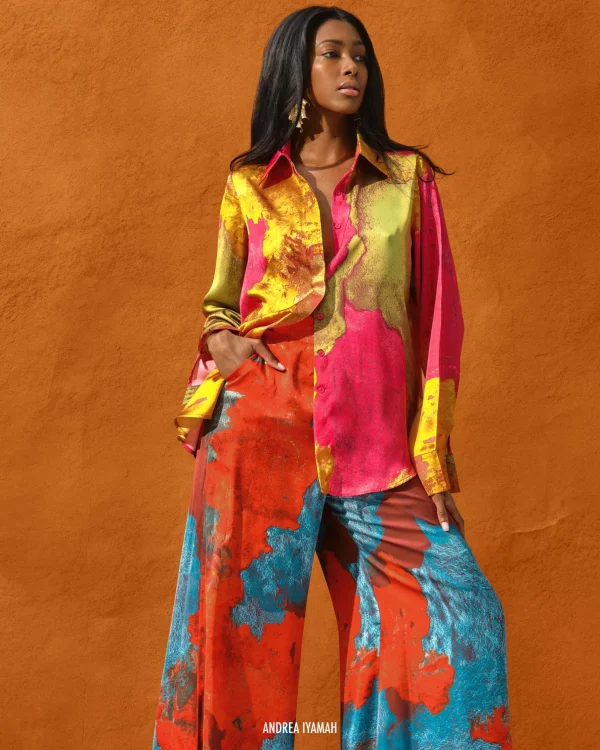 Flash Sale Andrea Iyamah Ara Pants-Eros Print