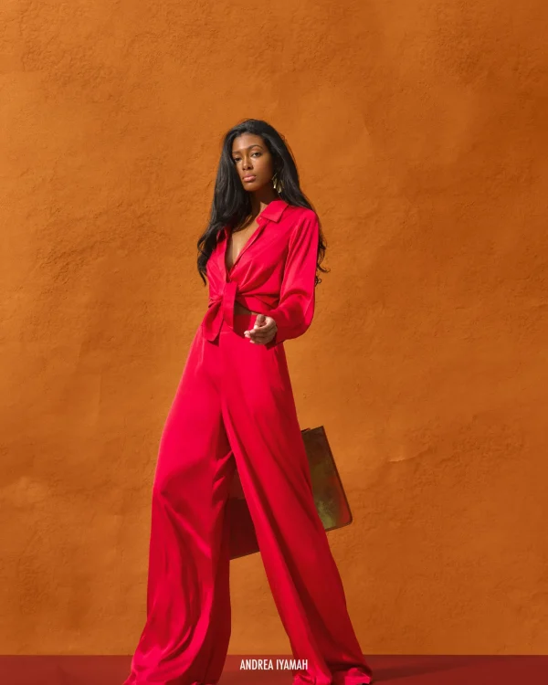 Online Andrea Iyamah Ara Pants-Ruby