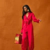 Online Andrea Iyamah Ara Pants-Ruby