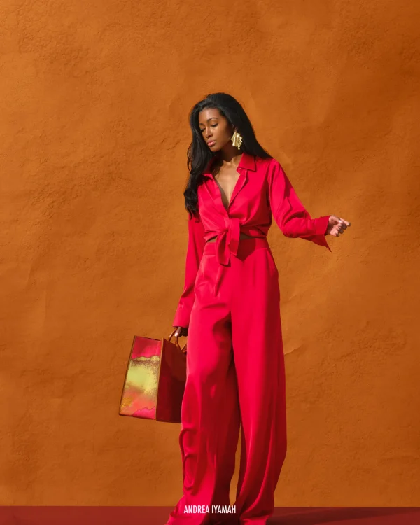 Online Andrea Iyamah Ara Pants-Ruby