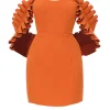 Store Andrea Iyamah Azo Dress-Tangerine