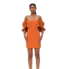 Store Andrea Iyamah Azo Dress-Tangerine