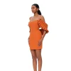 Store Andrea Iyamah Azo Dress-Tangerine