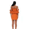 Store Andrea Iyamah Azo Dress-Tangerine