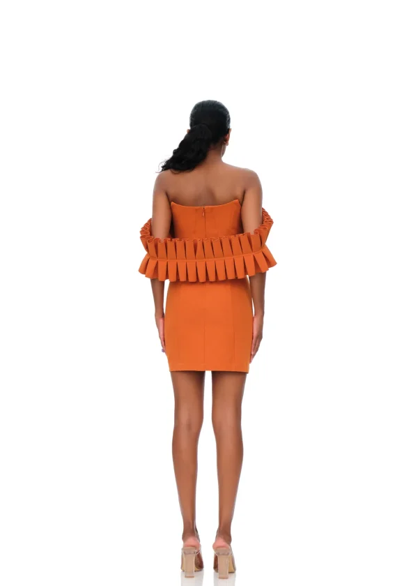 Store Andrea Iyamah Azo Dress-Tangerine