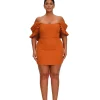 Store Andrea Iyamah Azo Dress-Tangerine