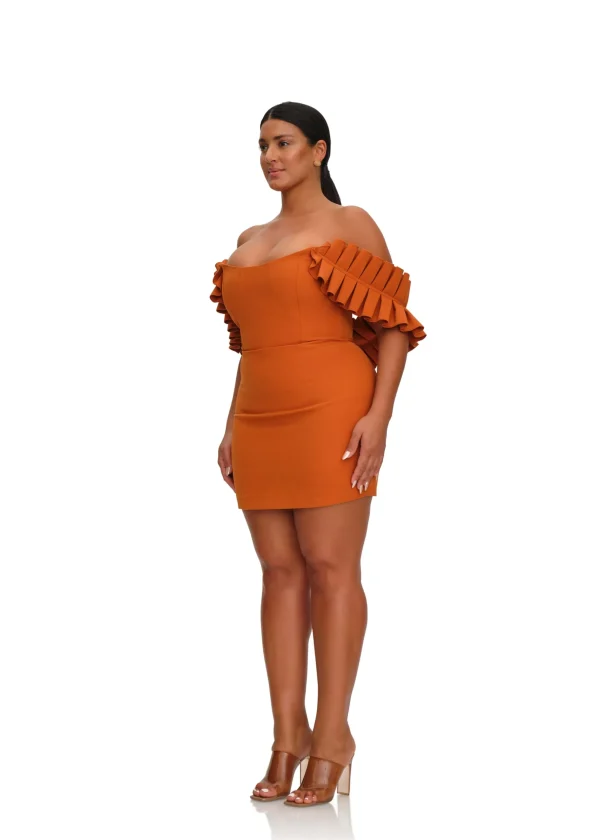 Store Andrea Iyamah Azo Dress-Tangerine