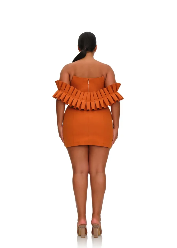 Store Andrea Iyamah Azo Dress-Tangerine