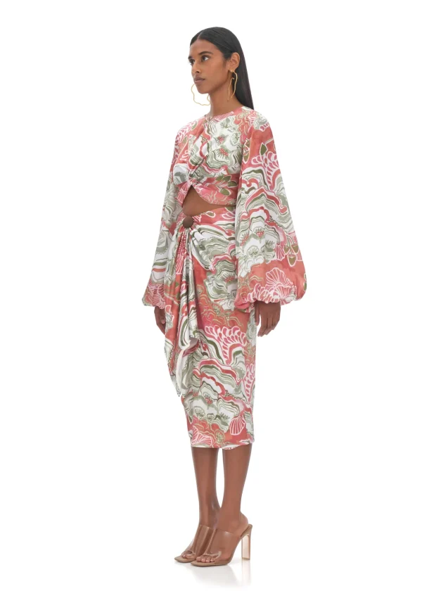Flash Sale Andrea Iyamah Behati Abstract Mushroom Cropped Top