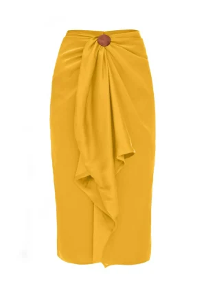 Discount Andrea Iyamah Behati Marigold Skirt