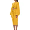 Discount Andrea Iyamah Behati Marigold Skirt