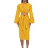 Discount Andrea Iyamah Behati Marigold Skirt
