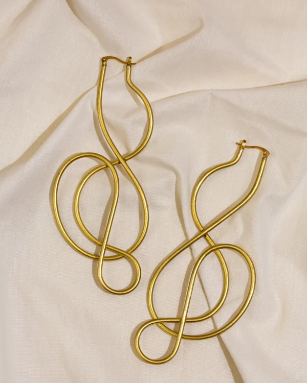 New Andrea Iyamah Clef Earrings