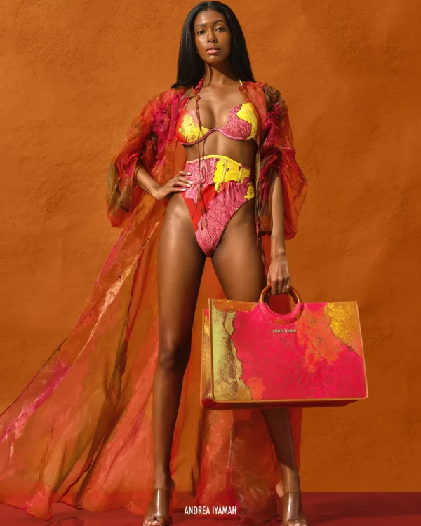 Outlet Andrea Iyamah Deko Robe-Eros Print