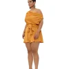 Hot Andrea Iyamah Edah Romper-Gold