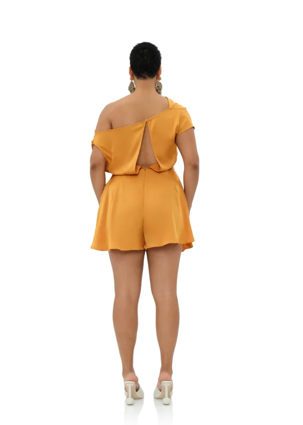 Hot Andrea Iyamah Edah Romper-Gold
