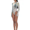 Fashion Andrea Iyamah Elle Abstract Bark Mesh Bodysuit