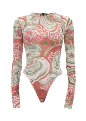 Best Sale Andrea Iyamah Elle Abstract Mushroom Bodysuit