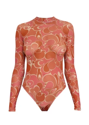 Best Andrea Iyamah Elle Caro Print Bodysuit