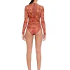Best Andrea Iyamah Elle Caro Print Bodysuit