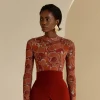Best Andrea Iyamah Elle Caro Print Bodysuit