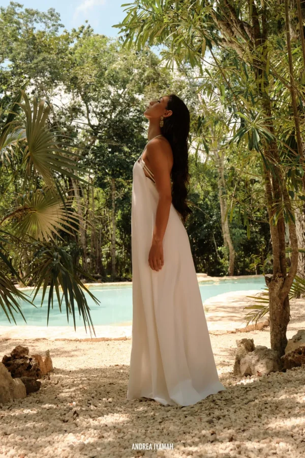 Store Andrea Iyamah Essi Maxi Dress-Limestone