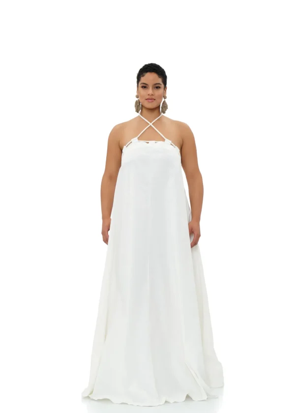 Store Andrea Iyamah Essi Maxi Dress-Limestone