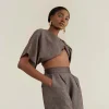 Best Sale Andrea Iyamah Eti Ash Grey Shorts