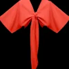 Best Sale Andrea Iyamah Eti Coral Crop Top