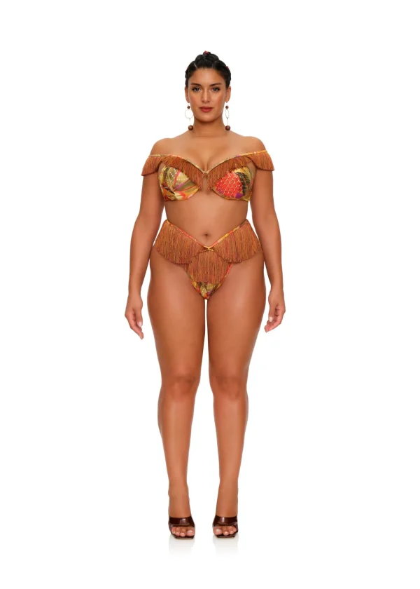 Online Andrea Iyamah Eyo Bikini-Kola Print