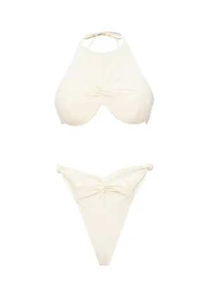 Cheap Andrea Iyamah Gada Bikini-Ivory
