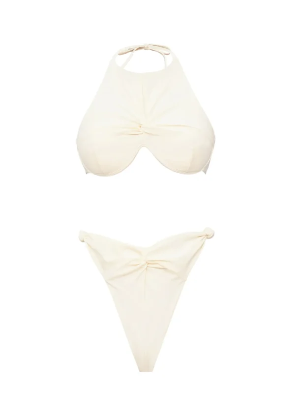 Cheap Andrea Iyamah Gada Bikini-Ivory