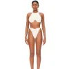 Cheap Andrea Iyamah Gada Bikini-Ivory